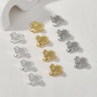 Brass Jewelry Pendants Flower plated fashion jewelry & DIY nickel lead & cadmium free Sold By PC
