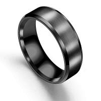 Vinger Ring in edelstaal, 304 roestvrij staal, plated, mode sieraden & uniseks & verschillende grootte voor keus, meer kleuren voor de keuze, 2x8mm, Verkocht door PC