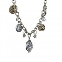 Zink Alloy Jewelry Sets, plated, olika stilar för val & Micro Pave rhinestone & för kvinna, silver, Säljs av PC