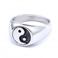 Titanium Steel Finger Ring plated & for man original color Sold By PC
