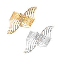 Zinc Alloy Bangle Angel Wing plated & for woman & with rhinestone & hollow 10mm Inner Approx 60mm Sold By PC