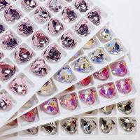 3D Nail Art Decoration, Crystal, Heart, DIY, more colors for choice, 12x12mm, 40PCs/Lot, Sold By Lot