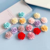Mobile Phone DIY Decoration, Resin, Rose, epoxy gel, more colors for choice, 19x19mm, Sold By PC