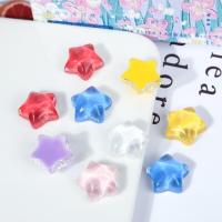 Mobile Phone DIY Decoration, Resin, Star, epoxy gel, more colors for choice, 18x18mm, Sold By PC