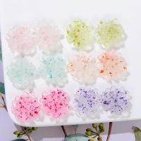Mobile Phone DIY Decoration, Resin, Flower, epoxy gel, more colors for choice, 25x22mm, Sold By PC