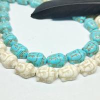 Türkis Perlen, Synthetische Türkis, DIY & verschiedene Größen vorhanden, keine, Länge:ca. 45 cm, 10SträngeStrang/Tasche, verkauft von Tasche