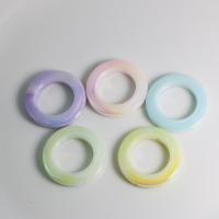 Ακρυλικό Η σύνδεση Ring, Λουκουμάς, DIY & luminated, περισσότερα χρώματα για την επιλογή, 34mm, Εσωτερική διάμετρος:Περίπου 20mm, Περίπου 100PCs/τσάντα, Sold Με τσάντα