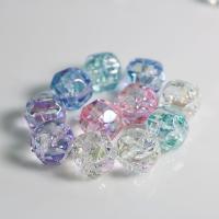 Plated Acrylic Beads, DIY, more colors for choice, 16.50x14.60mm, Approx 100PCs/Bag, Sold By Bag