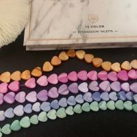 Naturfarvet Shell Perler, Heart, ovntørrende lak, du kan DIY & forskellig størrelse for valg, flere farver til valg, nikkel, bly & cadmium fri, Solgt Per Ca. 38 cm Strand