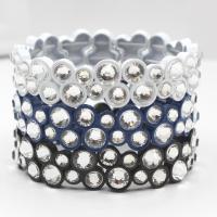 Zinc Alloy Bracelet with Elastic Thread & Crystal stoving varnish fashion jewelry & for woman nickel lead & cadmium free Length Approx 18 cm Sold By PC