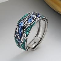 Sterling Silver Nakit Finger Ring, 925 Sterling Silver, modni nakit & bez spolne razlike & različitih stilova za izbor, nikal, olovo i kadmij besplatno, Prodano By PC