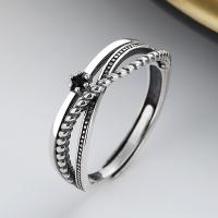 Solidny srebrny pierścień, 925 Srebro, biżuteria moda & różne style do wyboru & dla kobiety, bez zawartości niklu, ołowiu i kadmu, sprzedane przez PC