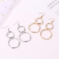 Zinc Alloy Drop Earrings plated fashion jewelry & for woman nickel lead & cadmium free Sold By Pair