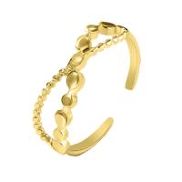 Vinger Ring in edelstaal, 304 roestvrij staal, plated, mode sieraden & voor vrouw, meer kleuren voor de keuze, Verkocht door PC