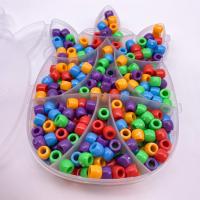 Plastic Beads, Polystyrene, Drum, injection moulding, DIY & different size for choice, more colors for choice, Sold By Bag
