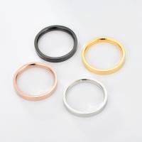 Stainless Steel Finger Ring, 304 Stainless Steel, Vacuum Ion Plating, 4 pieces & Unisex & different size for choice, nickel, lead & cadmium free, 2x6mm, Sold By Set