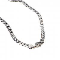 925 Sterling Silver Necklaces, plated, different size for choice & for man, silver color, Sold By PC