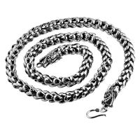 Серебряное ожерелье, Серебро 925 пробы, Дракон, Другое покрытие, разный размер для выбора & Мужский, серебряный, продается PC