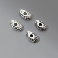 925 Sterling Silver Spacer Bead, Antique finish, DIY, more colors for choice, 9.50x6x2mm, Hole:Approx 2.1mm, Sold By PC