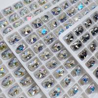 3D Nail Art Decoration, Glass, DIY, more colors for choice, 6x8mm, 108PCs/Lot, Sold By Lot