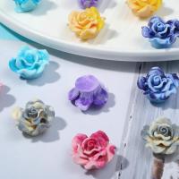 Mobile Phone DIY Decoration, Resin, Rose, epoxy gel, more colors for choice, 23x23mm, Sold By PC