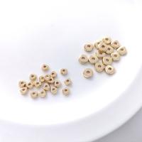 Brass Spacer Beads 14K gold plated fashion jewelry & for woman golden Sold By Bag