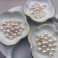 Perlas Redondas Freshwater, Perlas cultivadas de agua dulce, Esférico, Bricolaje & diverso tamaño para la opción, Blanco, Vendido por UD