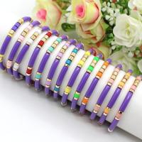Zinc Alloy Bracelet plated fashion jewelry & Bohemian style & elastic & stoving varnish & Unisex nickel lead & cadmium free Inner Approx 55mm Sold By PC