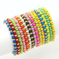 Tibetan Style Bracelet, plated, fashion jewelry & Bohemian style & stoving varnish & for woman, more colors for choice, nickel, lead & cadmium free, 4x5mm, Inner Diameter:Approx 55mm, Sold By PC