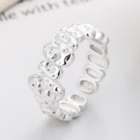 925 Sterling Silver Finger Rings bright silver color plated fashion jewelry & for woman nickel lead & cadmium free Sold By PC