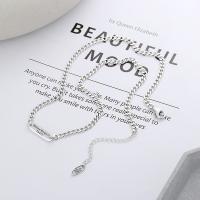 925 Sterling Silver Necklaces, with 1.97inch extender chain, Antique finish, fashion jewelry & for woman, nickel, lead & cadmium free, Length:Approx 15.74 Inch, Sold By PC