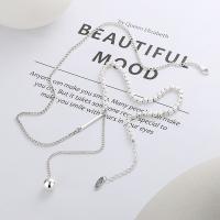 925 Sterling Silver Necklaces with 1.97inch extender chain bright silver color plated fashion jewelry & for woman nickel lead & cadmium free Length Approx 18.11 Inch Sold By PC