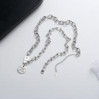 925 Sterling Silver Necklaces, with 1.97inch extender chain, Antique finish, fashion jewelry & for woman, nickel, lead & cadmium free, Length:Approx 17.71 Inch, Sold By PC