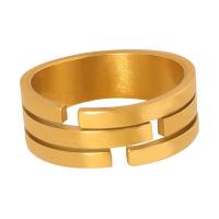 Titanium Steel Finger Ring Vacuum Ion Plating fashion jewelry & for woman 7mm Sold By PC