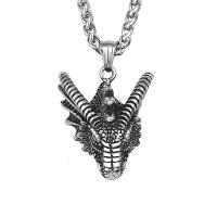 Titanstahl Halskette, poliert, Modeschmuck & verschiedene Stile für Wahl & für den Menschen, 36.70x32mm, Länge:60 cm, verkauft von PC