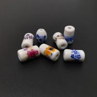 Porcelain Jewelry Beads Column brushwork DIY Approx Sold By Bag