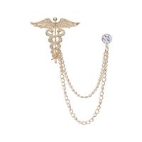 Zinc Alloy Brooches Unisex & with rhinestone nickel lead & cadmium free 3.7cmu00d74cm Sold By PC