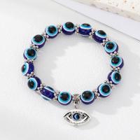 Bracelet Evil Eye bijoux, résine, avec fer, fait à la main, bijoux de mode & unisexe & styles différents pour le choix, Vendu par PC