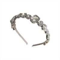 Zinc Alloy Hair Band with Crystal Korean style & for woman 150mm Sold By PC