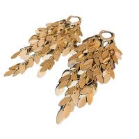 Brass Tassel Earring plated fashion jewelry & for woman Sold By Pair