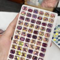 3D Nail Art украшения, Стеклянный, DIY, Много цветов для выбора, 8x10mm, 6ПК/Лот, продается Лот