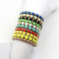 Tibetan Style Bracelet, Column, gold color plated, fashion jewelry & Bohemian style & stoving varnish & Unisex, more colors for choice, nickel, lead & cadmium free, Inner Diameter:Approx 55mm, Sold By PC