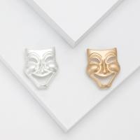 Zinc Alloy Brooches Mask plated fashion jewelry & Unisex & hollow nickel lead & cadmium free Sold By PC