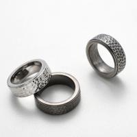 Prst prsten z nerezové oceli, 304 Stainless Steel, pomazání, módní šperky & unisex & různé velikosti pro výběr, více barev na výběr, 8mm, Prodáno By PC