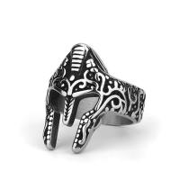 Titantium Steel Finger Ring, Titanium Steel, csiszolt, divat ékszerek & különböző méretű a választás & az ember, Által értékesített PC