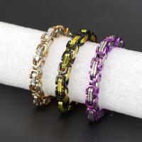 Titanium Steel Bracelet, Vacuum Ion Plating, different length for choice & Unisex, more colors for choice, Sold By PC