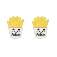 Mobile Phone DIY Decoration, Resin, French Fries, 16x20mm, Approx 50PCs/Bag, Sold By Bag