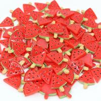 Mobile Phone DIY Decoration Resin Watermelon red Approx Sold By Bag
