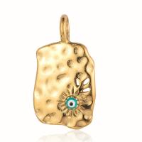Evil Eye Pendants, Titanium Steel, gold color plated, fashion jewelry & DIY & different styles for choice & micro pave cubic zirconia & enamel, more colors for choice, Sold By PC