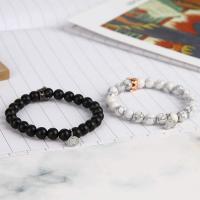 Glass Beads Bracelet fashion jewelry & for couple nickel lead & cadmium free Length Approx 7-8 Inch Sold By PC